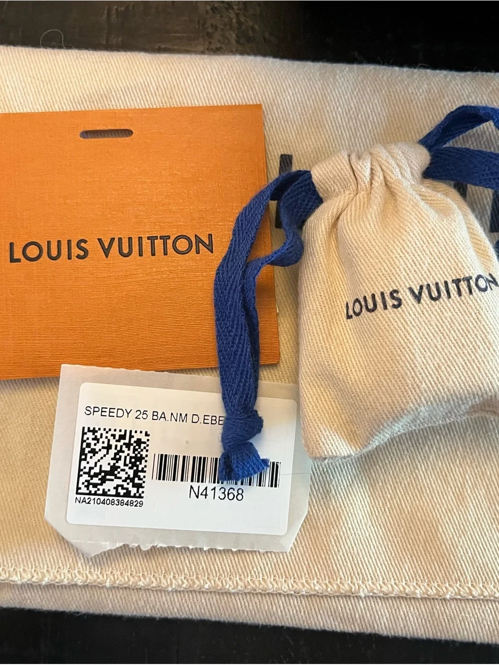 Louis Vuitton Damier Ebene Mini Satchel in Dark Brown and Chocolate
